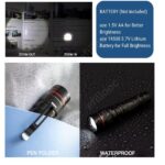 efillooc alonefire x170 mini flashlight aa 14500 300 lumens 200M EDC