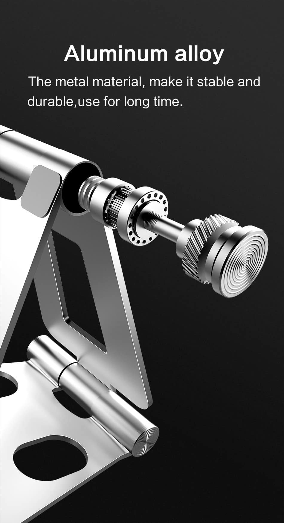 efillooc adjustable foldable smartphone stand aluminum alloy
