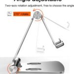 efillooc adjustable foldable smartphone stand aluminum alloy