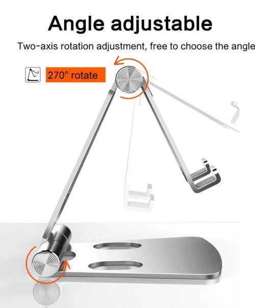 efillooc adjustable foldable smartphone stand aluminum alloy