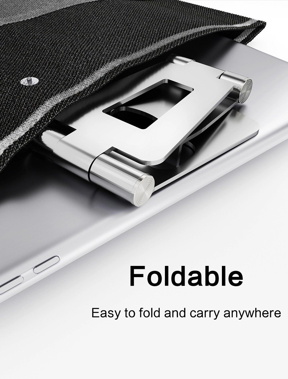 efillooc adjustable foldable smartphone stand aluminum alloy