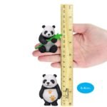 efillooc 4 chi panda figurine set