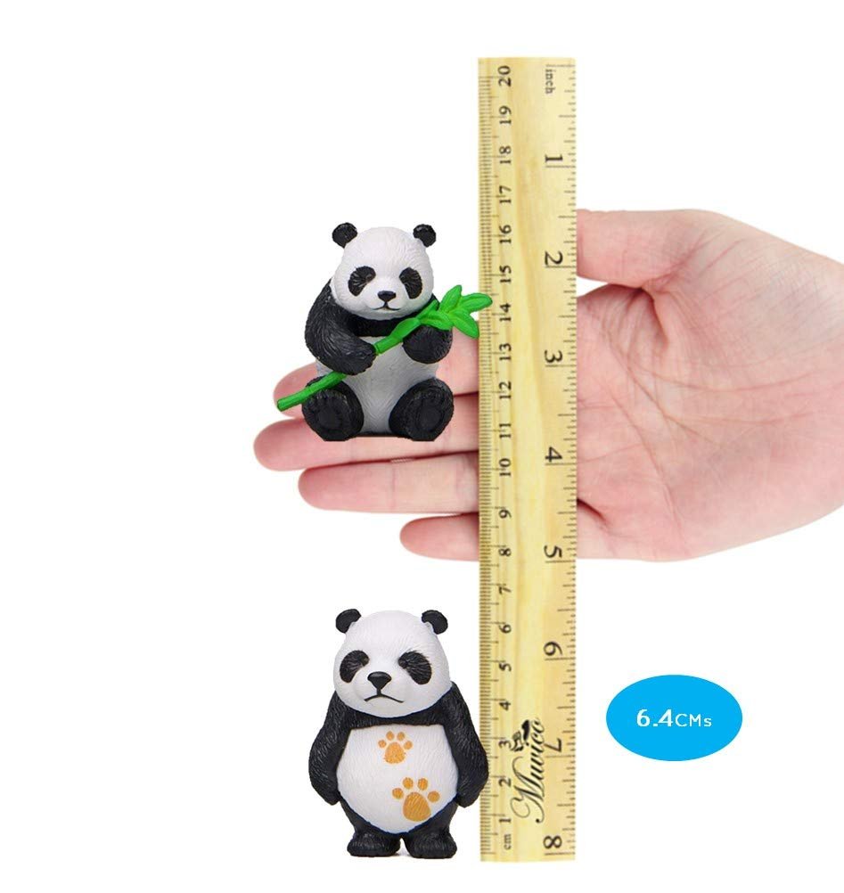 efillooc 4 chi panda figurine set
