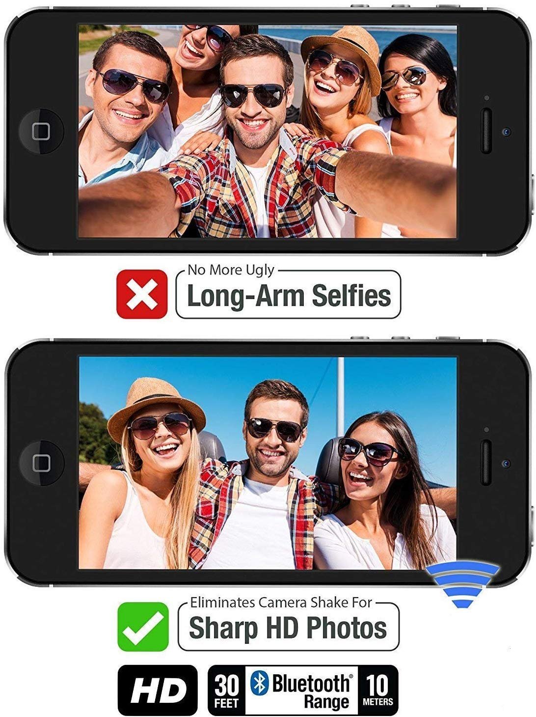 efillooc Bluetooth selfie remote ab shutter