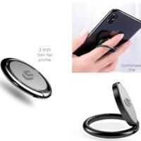 efillooc licheers mobile phone finger ring holder kick stand