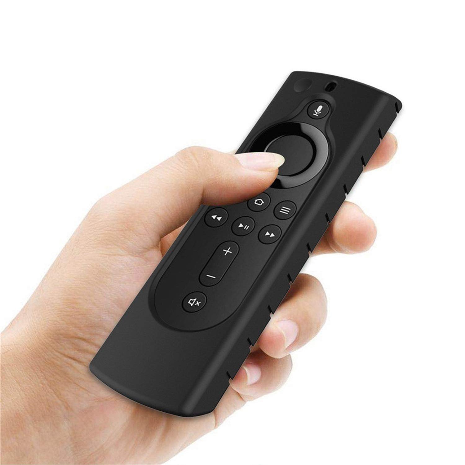 Efillooc 4K Thick Armour Silicone Case for Amazon Fire TV Stick Remote with Vol Buttons 2GEN