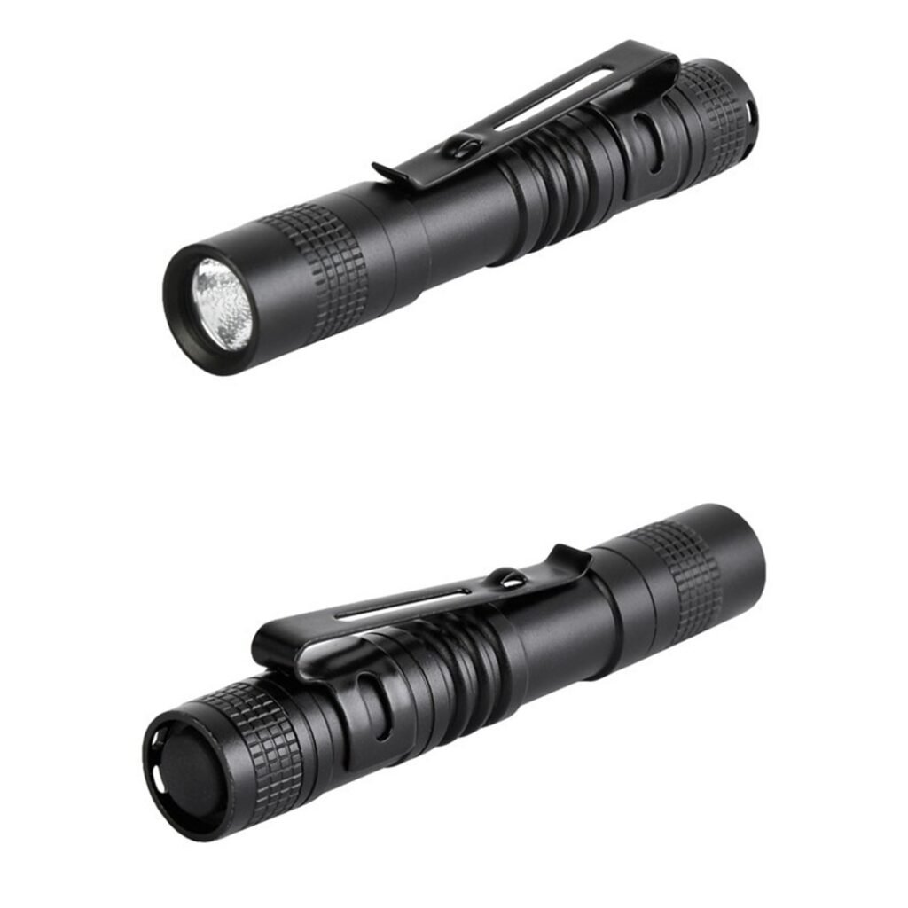 efillooc Mini Cree LED Torch Pocket Flashlight with Clip