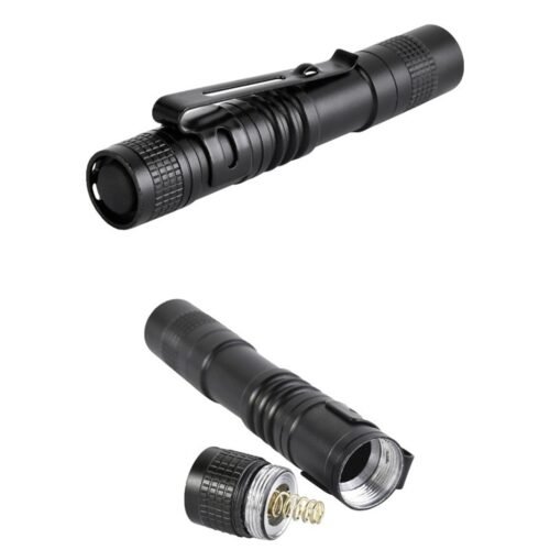 efillooc Mini Cree LED Torch Pocket Flashlight with Clip