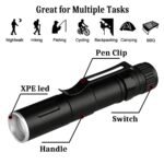 efillooc cree led flashlights 1 AAA battery 3 mode and zoom