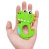 efillooc animal themed silicone teether for baby, BPA free