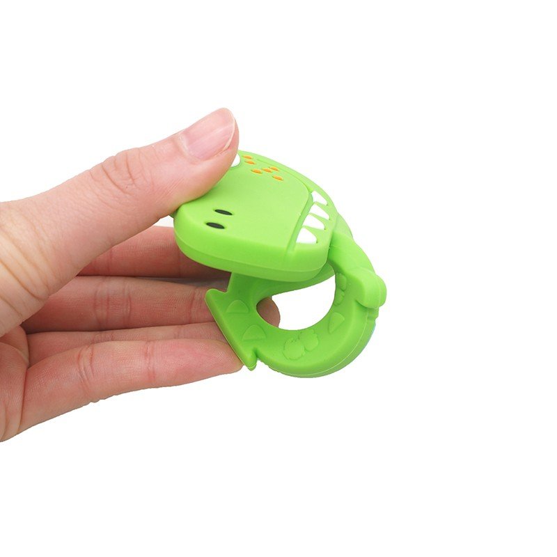 efillooc animal themed silicone teether for baby, BPA free