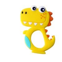 efillooc animal themed silicone teether for baby, BPA free
