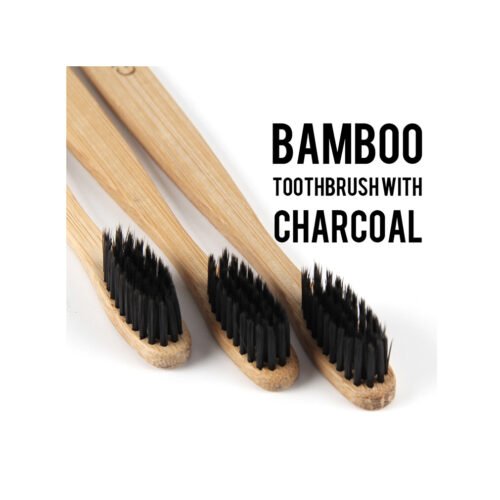 efillooc Glorysmile Natural Bamboo Tooth Brush Set of 4 adult soft