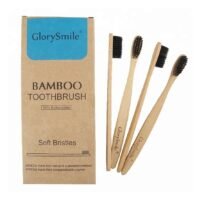 efillooc Glorysmile Natural Bamboo Tooth Brush Set of 4 adult soft