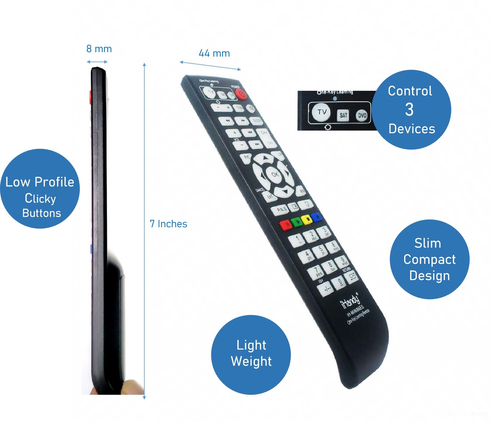 efillooc ihandy 86 universal learning remote control for TV DVD STB
