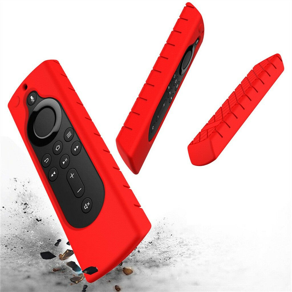 efillooc silicone case for fire tv stick 3rd gen and 4k red