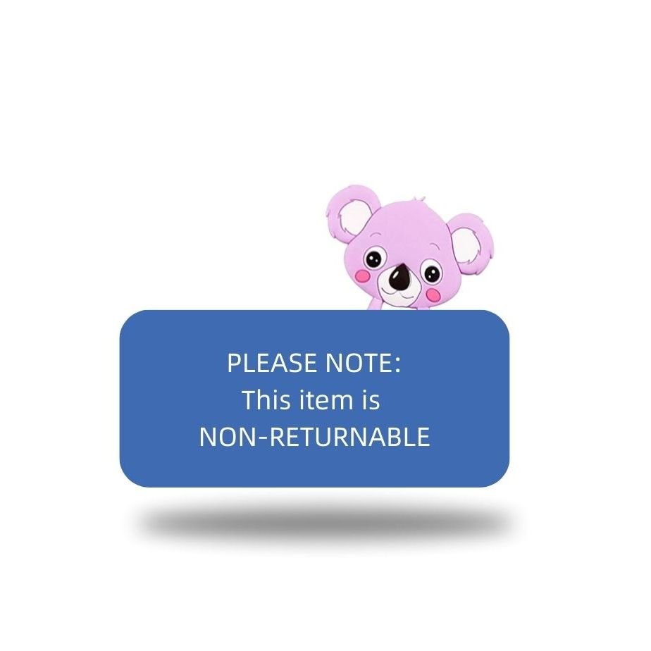 efillooc animal themed silicone teether for baby, BPA free