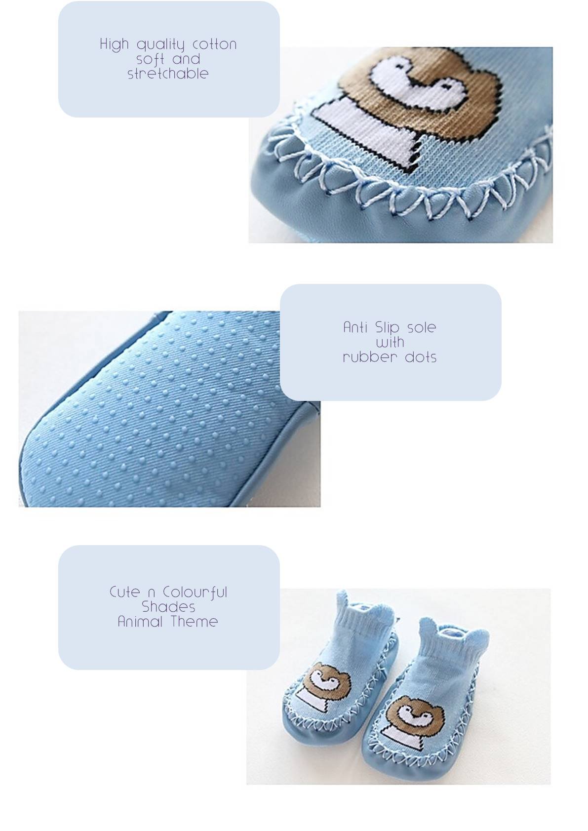 efillooc baby shoe socks features mn efillooc Baby first walker booties shoe socks anti-slip