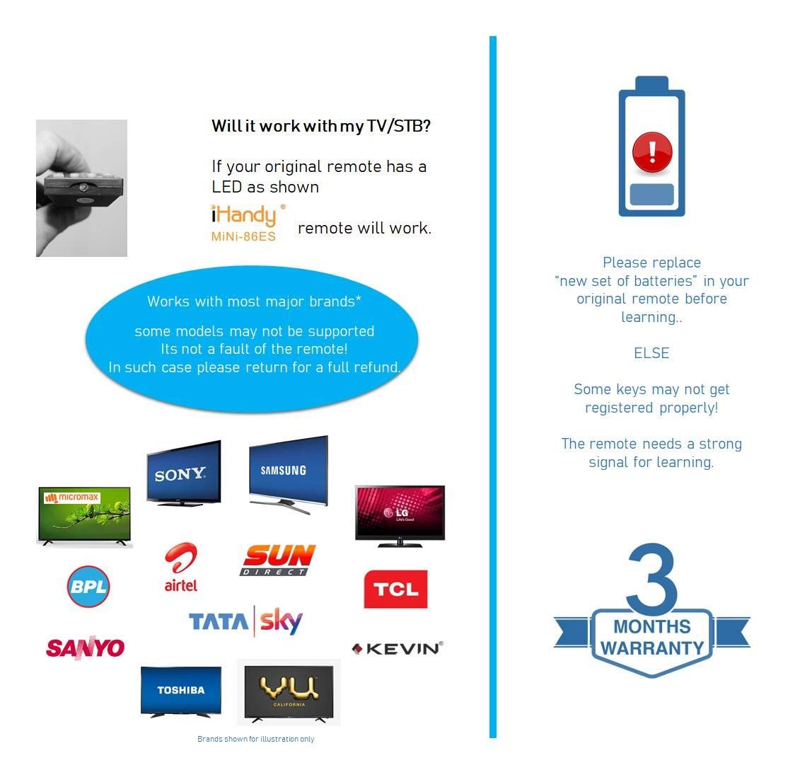 efillooc iHandy 86ES universal learning remote