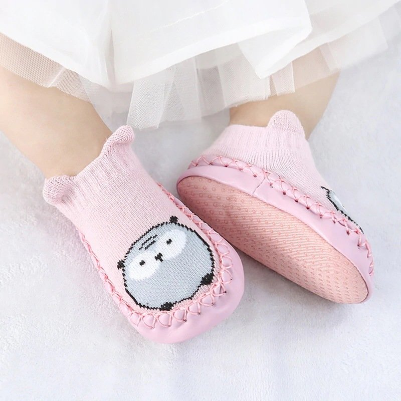 efillooc baby shoe socks pink owl demo mn Baby socks first walker booties shoe anti-slip cotton