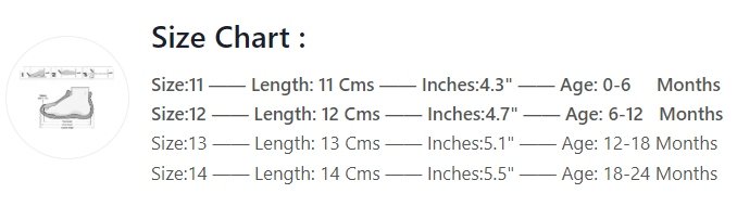 socks size chart