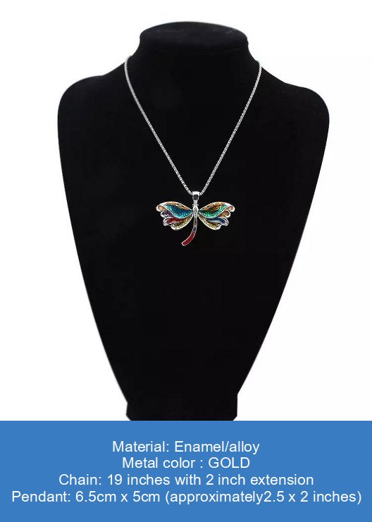 efillooc Ocean Enamel Necklace Pendant Earring Set