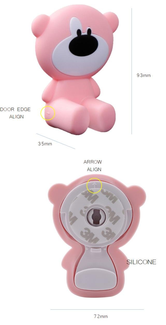 wb door stop finger guard efillooc Door stopper Finger pinch guard for kid safety