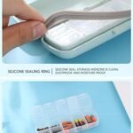 Efillooc wheat straw pill box with 7 compartments