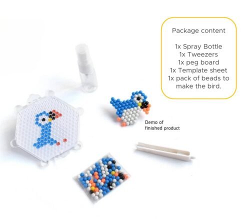 Efillooc water fuse bead kit 12 color animals