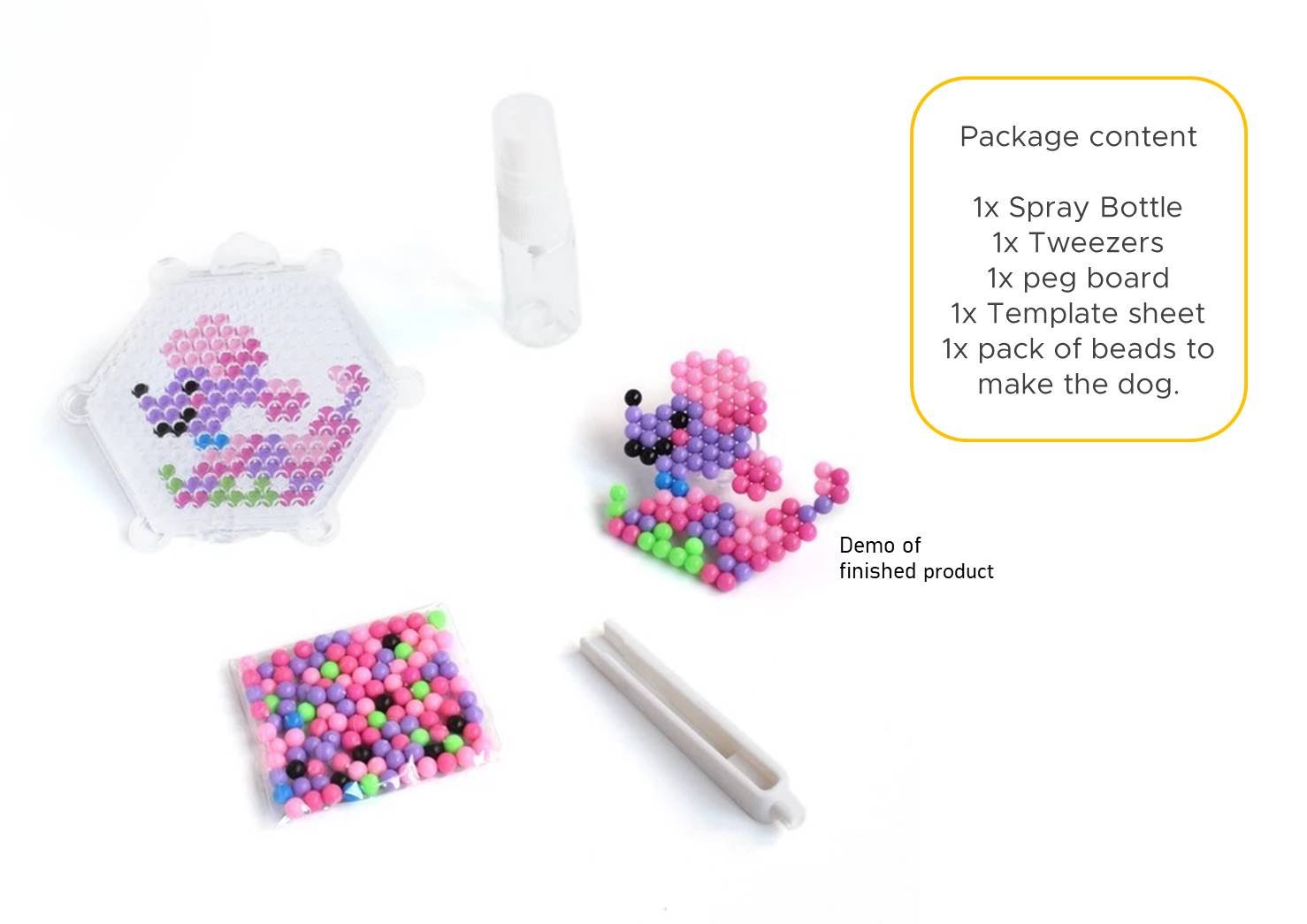 Efillooc water fuse bead kit (3) Efillooc water fuse bead kit 12 color animals