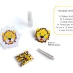 Efillooc water fuse bead kit 12 color animals