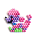 Efillooc water fuse bead kit 12 color animals