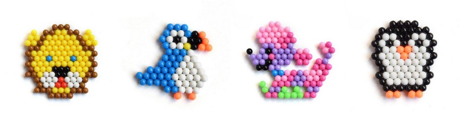 Efillooc water fuse bead kit 12 color animals