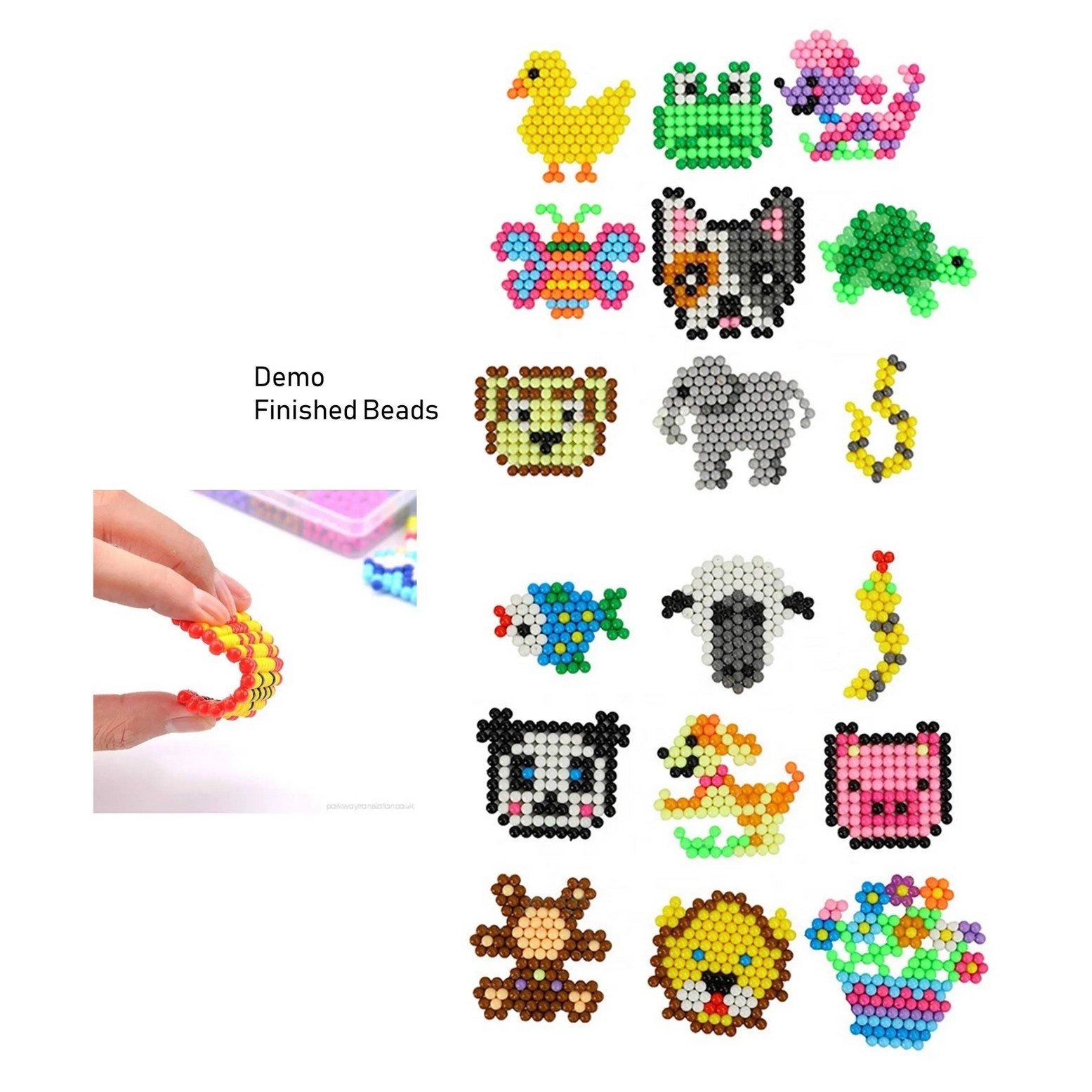 efillooc water fuse spray bead kit 12 color (1) Efillooc water fuse bead kit 12 color animals