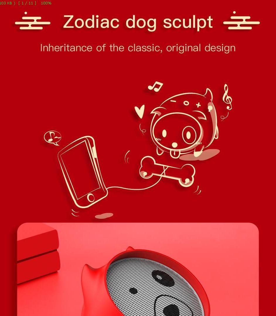 Baseus Dog Mini wireless Bluetooth Speaker E06