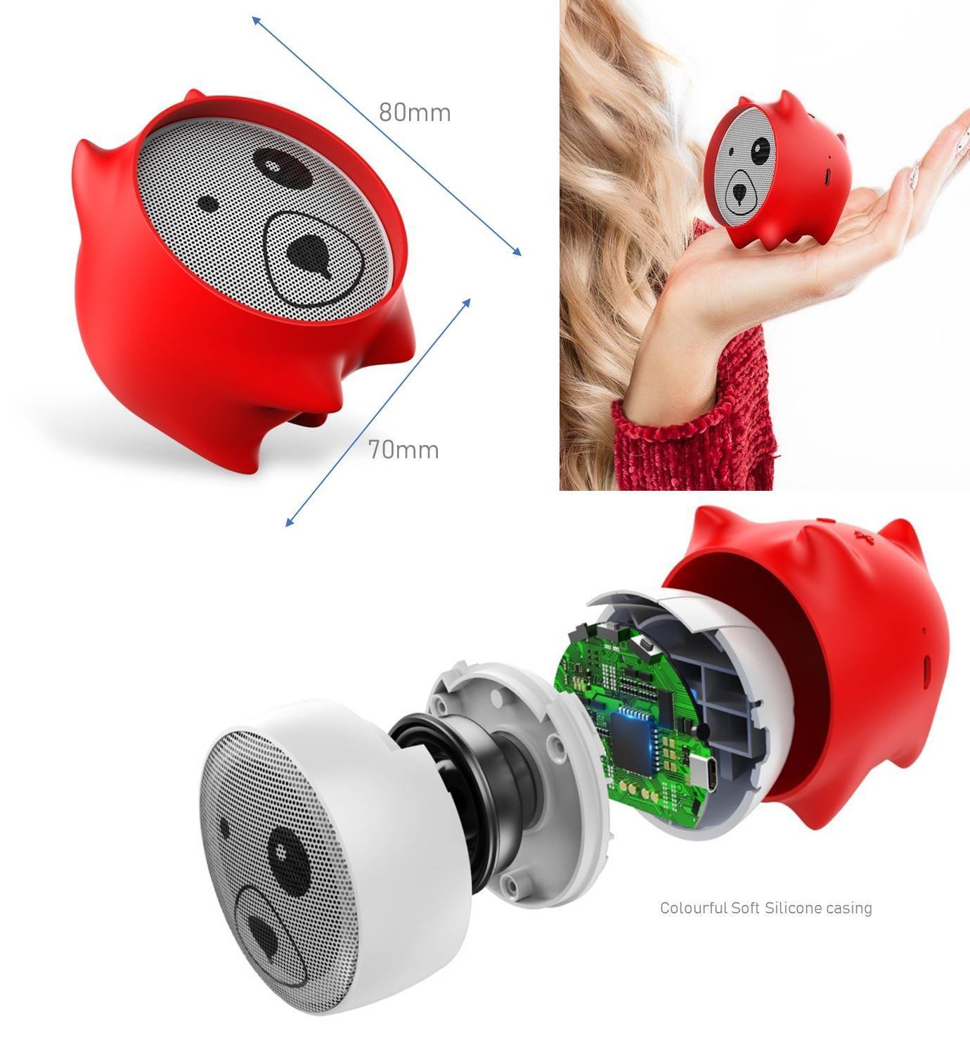 Baseus Dog Mini wireless Bluetooth Speaker E06