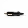 efillooc 12v car socket male plug with fuse LED 5A 60W
