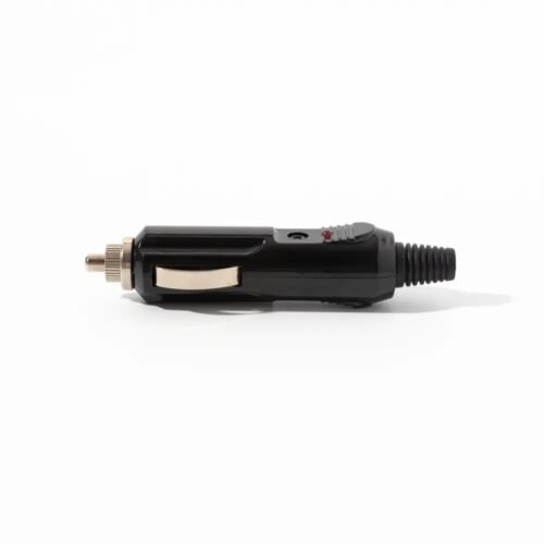 efillooc 12v car socket male plug with fuse LED 5A 60W