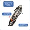 efillooc 12v car socket male plug with fuse LED 5A 60W