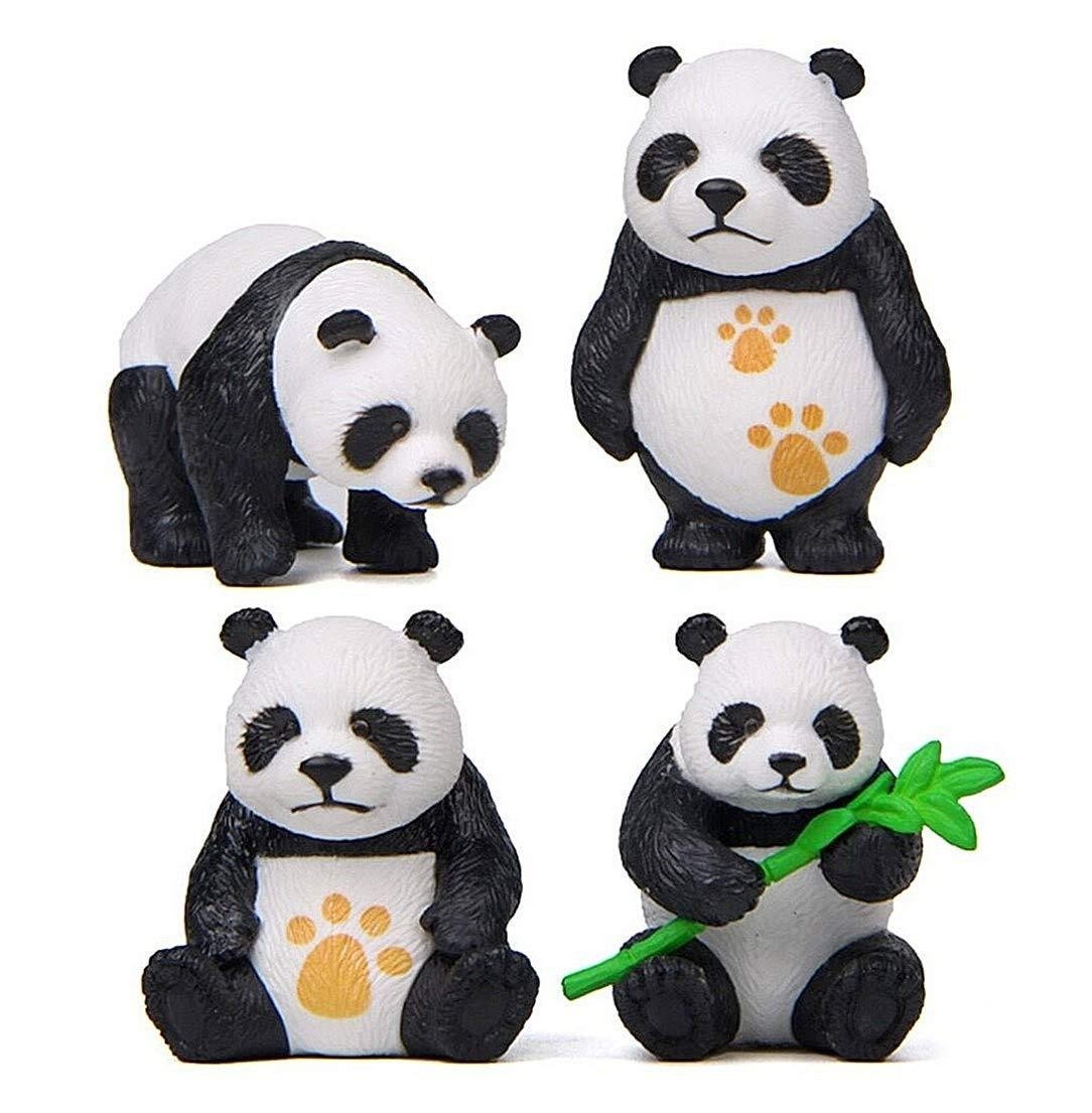 efillooc 4 chi panda figurine set of 4