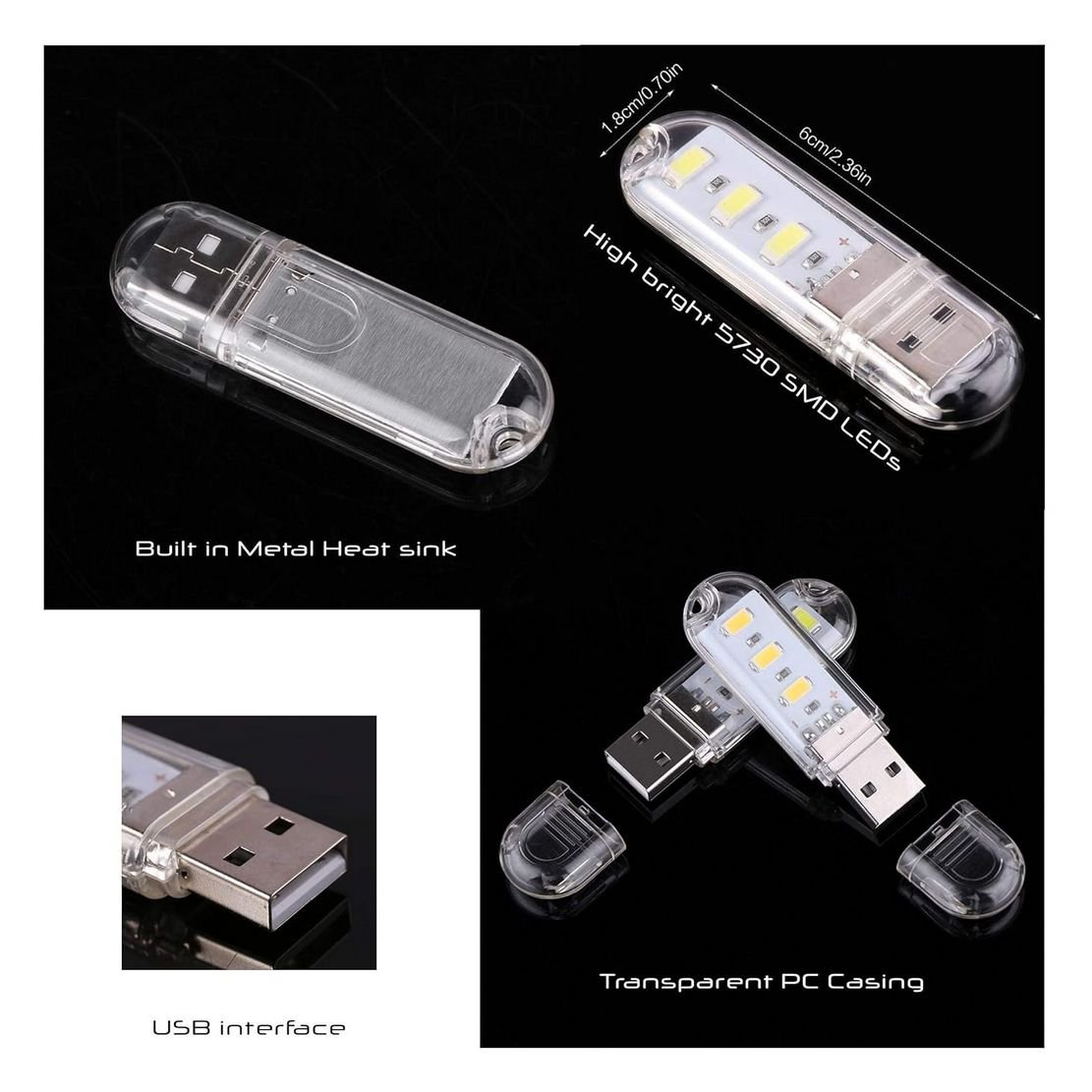 Efillooc USB Powered LED lights PCB card