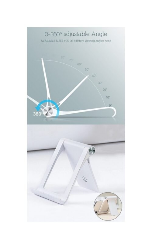 efillooc Foldable, Portable, Tablet/Phone Stand. Compatible Phone Holder for iPhone, Android, Samsung, OnePlus, Xiaomi, Oppo, Vivo, Asus. Perfect for Bed, Office, Home, Gift and Desktop
