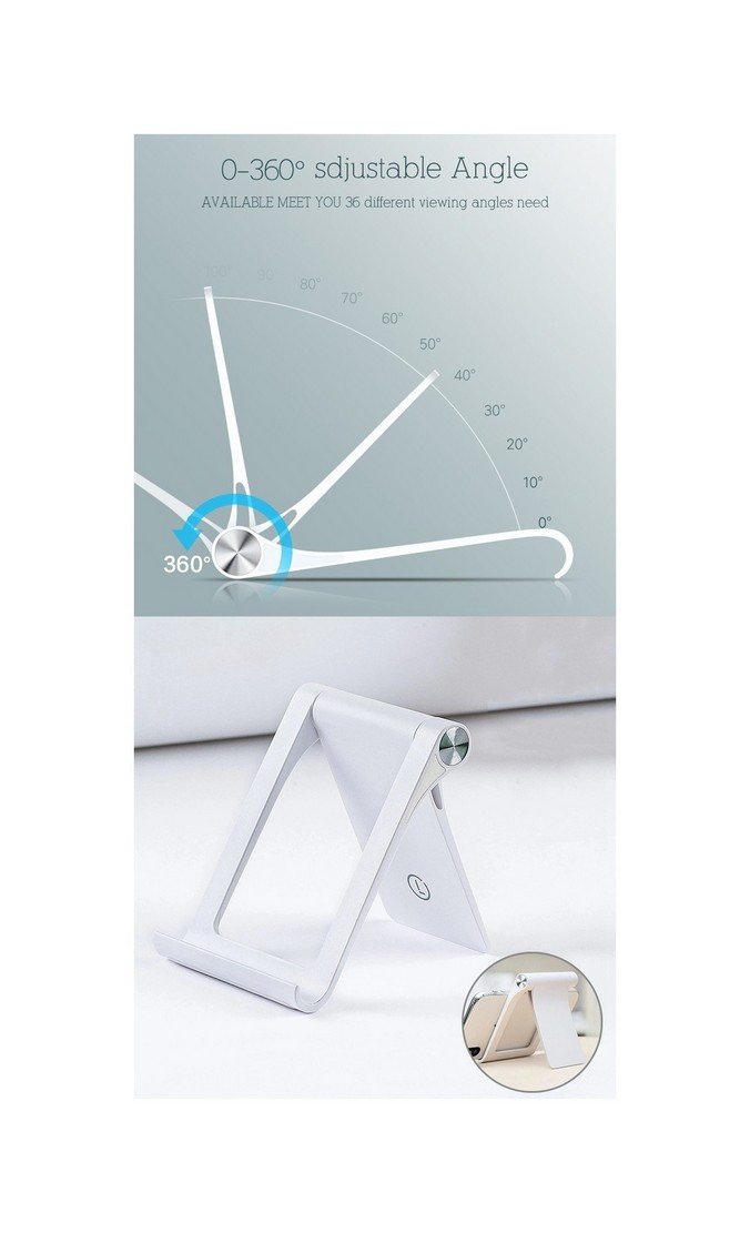 efillooc folding moble desk stand (5) efillooc Foldable, Portable, Tablet/Phone Stand. Compatible Phone Holder for iPhone, Android, Samsung, OnePlus, Xiaomi, Oppo, Vivo, Asus. Perfect for Bed, Office, Home, Gift and Desktop