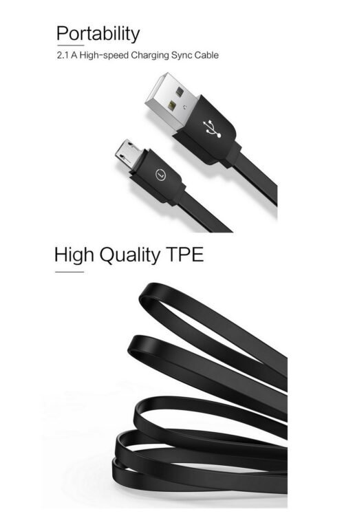 efillooc licheers charging and data sync cable short length