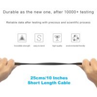 efillooc licheers charging and data sync cable short length