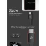 efillooc licheers charging and data sync cable short length
