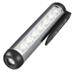 efillooc led cob pen torch flashlight with pocket clip