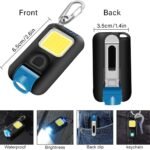 efillooc led cob flashlight rechargeable with clip for travel camping