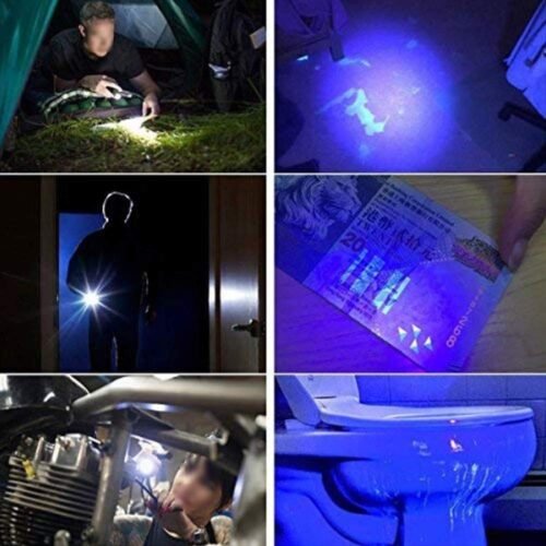 efillooc Mini Cree LED Torch Pocket Flashlight with Clip