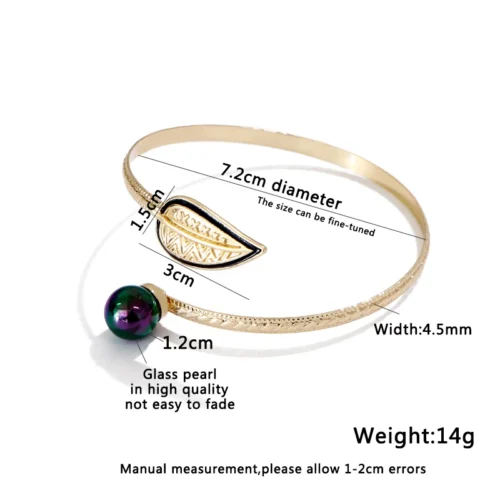 Hawaiian bracelet for women with pearl Polynesian jewelry